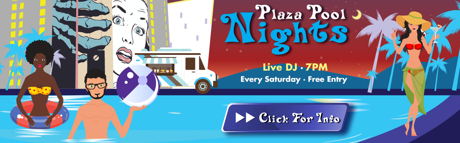 Plaza Pool Nights - Every Saturday