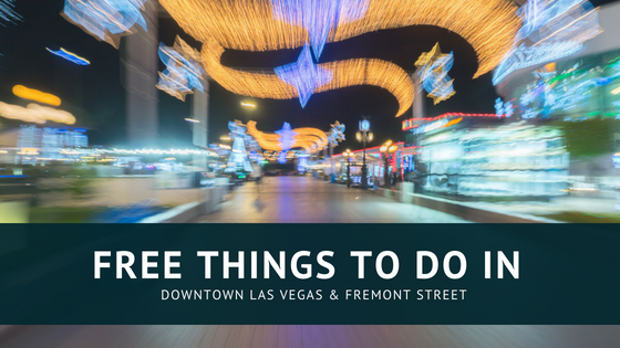 People enjoying the Las Vegas nightlife downtown on Fremont Street