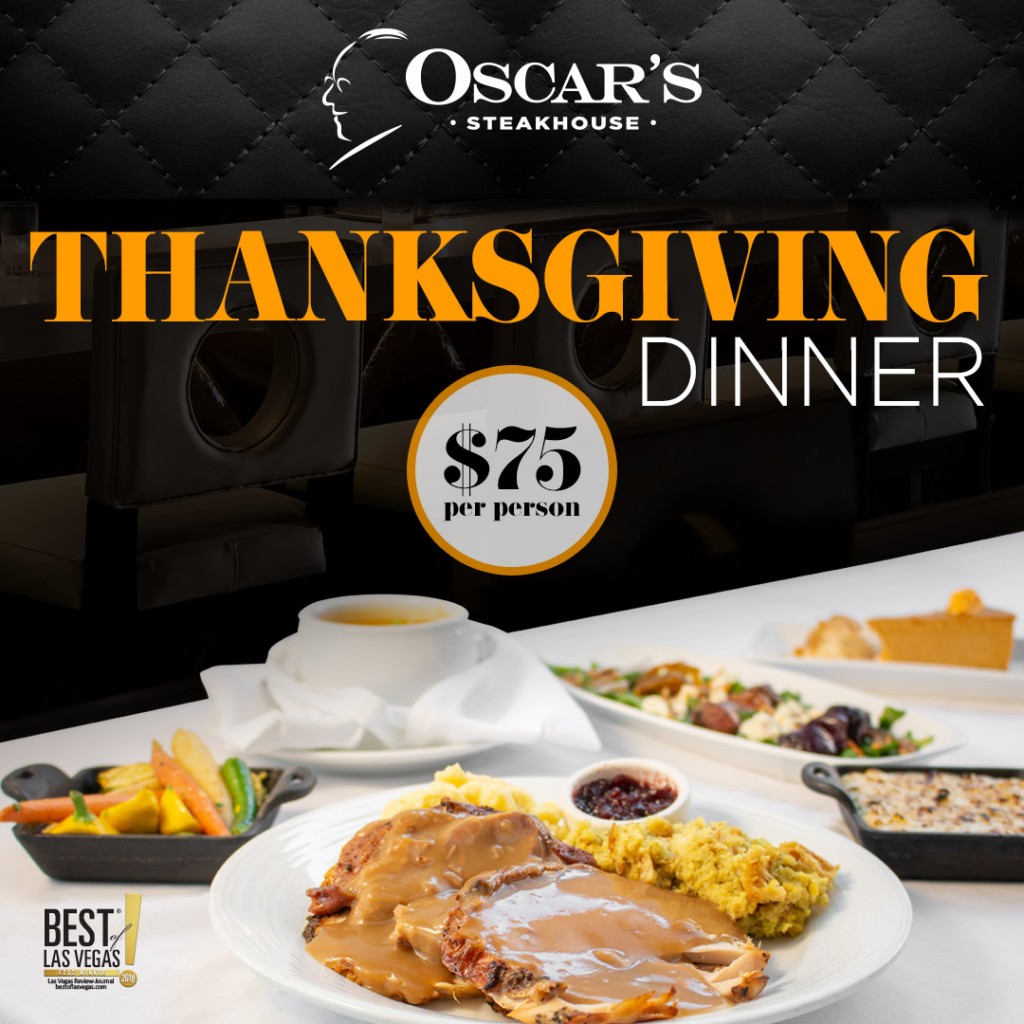 Thanksgiving Dinner at Oscar's Steakhouse