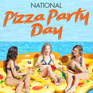 National Pizza Party Day Downtown Vegas Pool