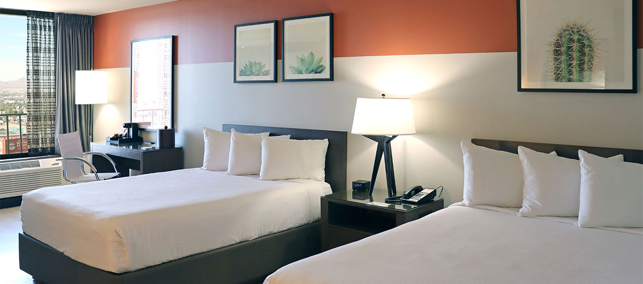 Luxe Room with Two Queen Beds Plaza Hotel and Casino