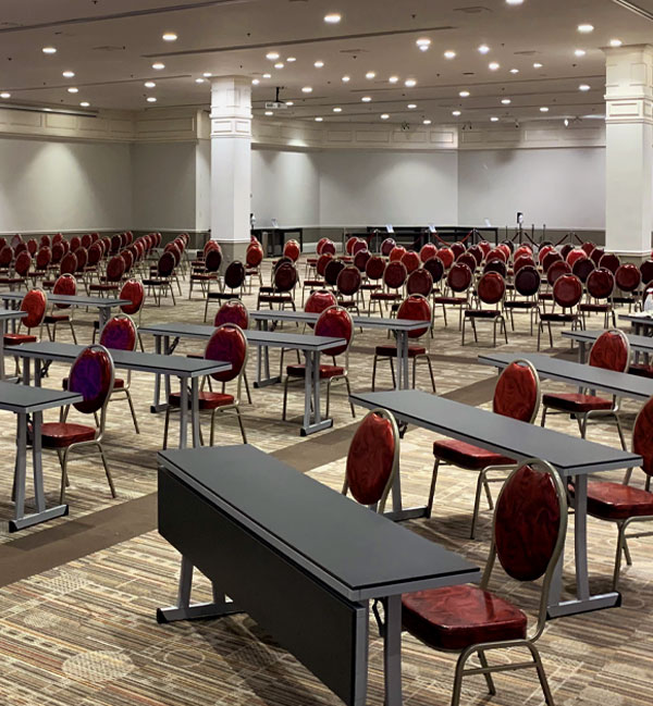 Plaza Las Vegas Convention Space with Social Distancing