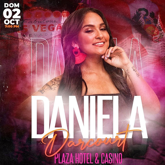 Daniela Darcourt at Plaza Hotel & Casino