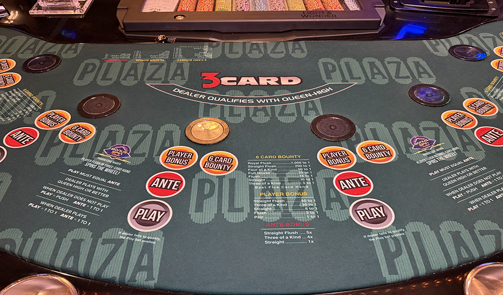 3 Card table